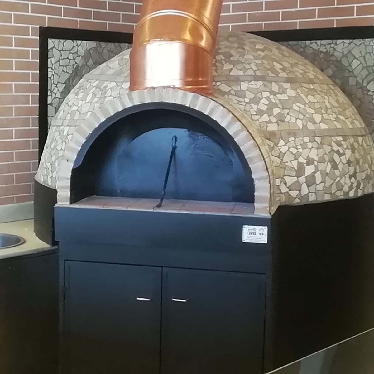 Sphera 150 – Forno a Legna Professionale refrattario per Pizzerie da 150 cm  – Forni Nonna Anna